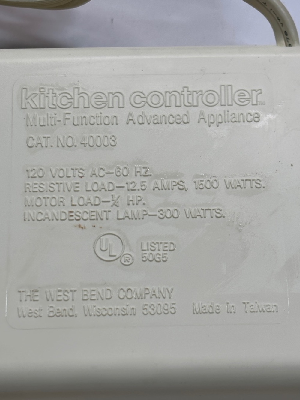 Vintage West Bend Kitchen Controlle Mult-function Advanced Appliance - Picture 6 of 12